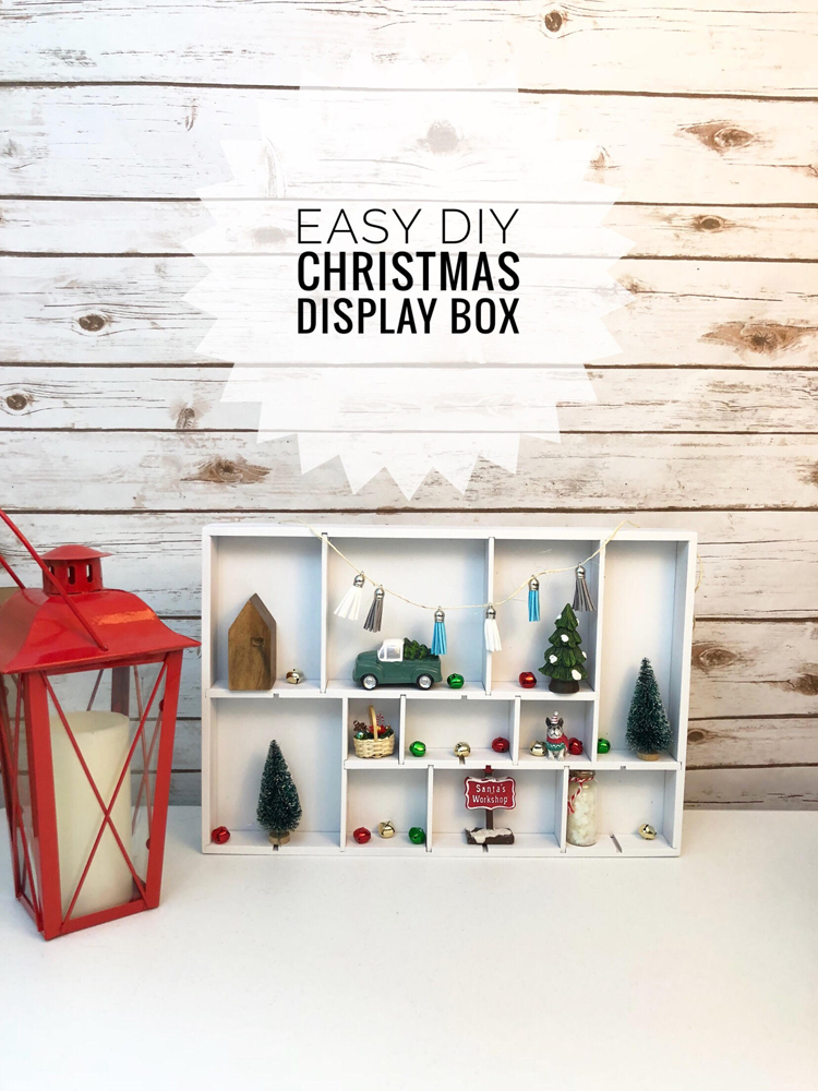 I love this easy and inexpensive DIY Christmas display box