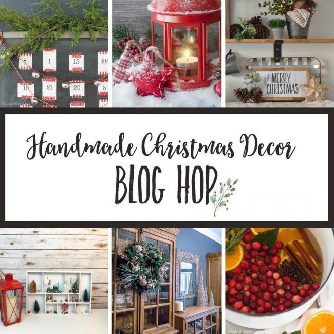 Stop by the Handmade Christmas Decor Blog Hop to see a variety of beautiful decor projects you can create this season for Christmas.