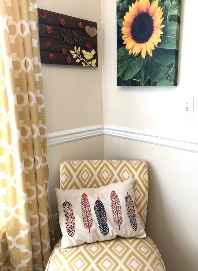 I love the sunflower print Canvas Factory made for my home. Stop by Mom Home Guide for a chance to win a custom photo canvas of your own.