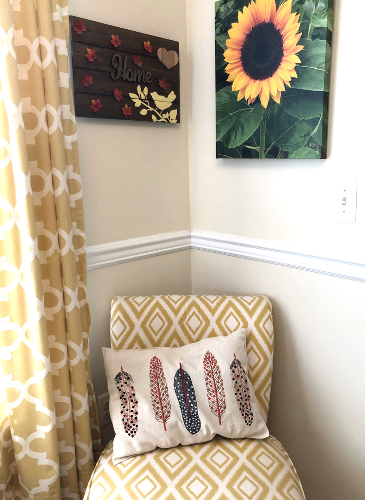 I love the sunflower print Canvas Factory made for my home. Stop by Mom Home Guide for a chance to win a custom photo canvas of your own.