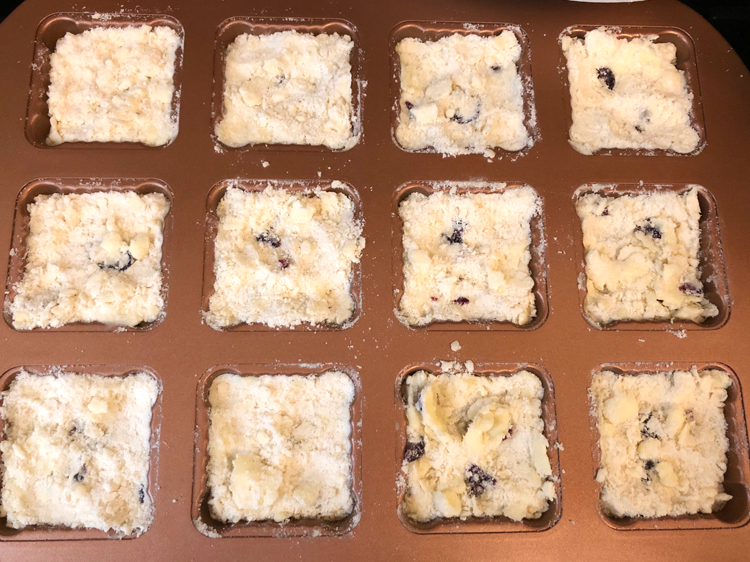 baking shortbread in a decorative shortbread pan by Wilton