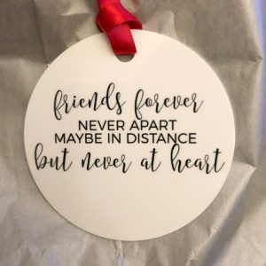 friends forever never apart ornament