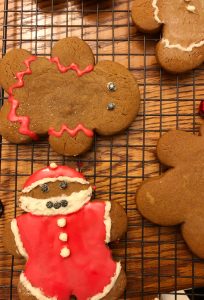 I love this easy and delicious recipe for decorated gingerbread men for the holidays.