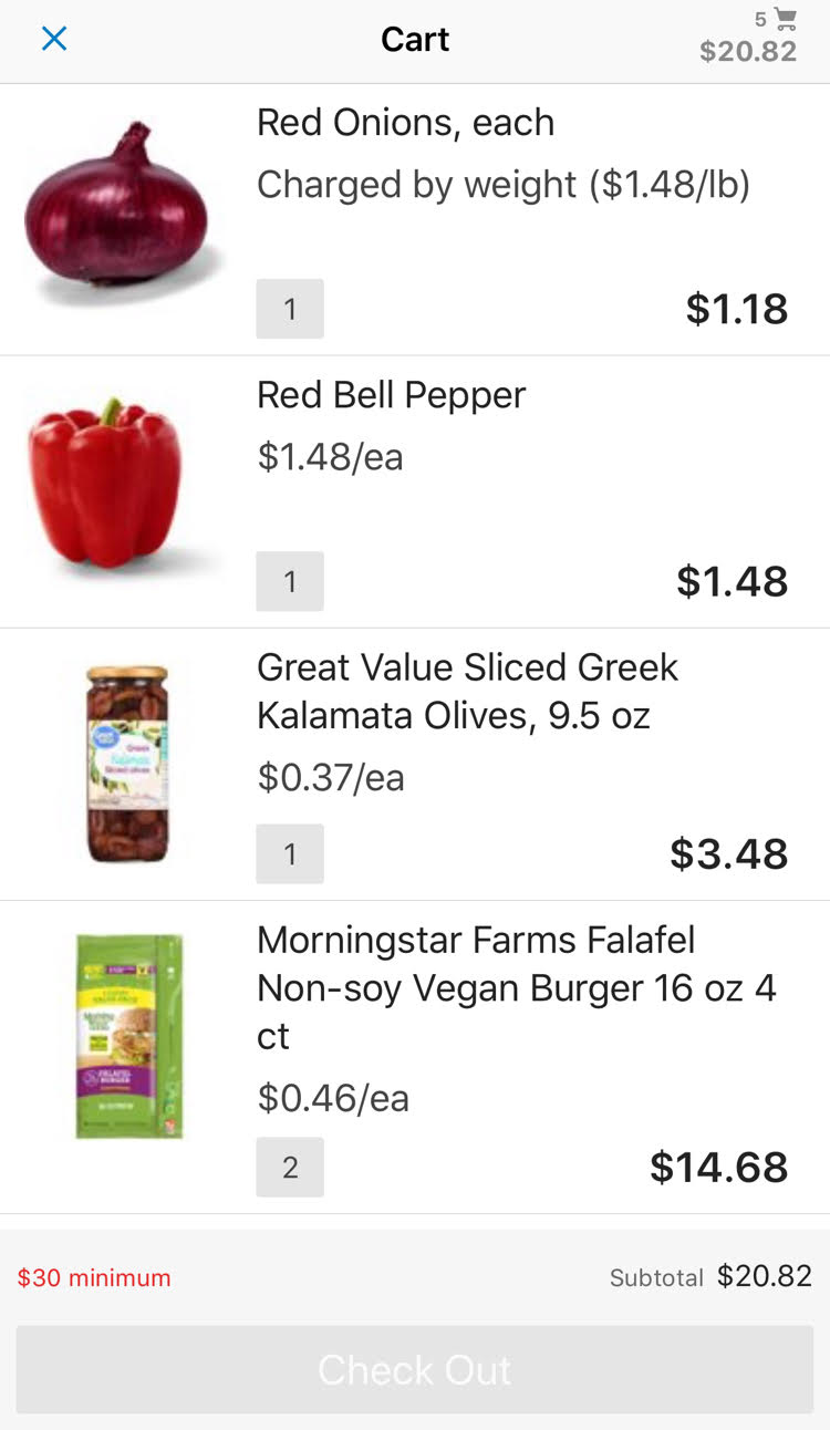 The Walmart Grocery Pickup app is a convenient way to get everything I need for my family's meals