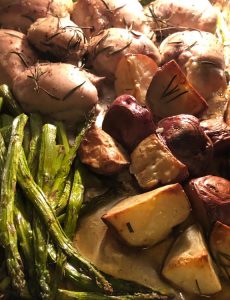 This rosemary chicken and potato sheet pan dinner with asparagus is delicious and so simple to make!