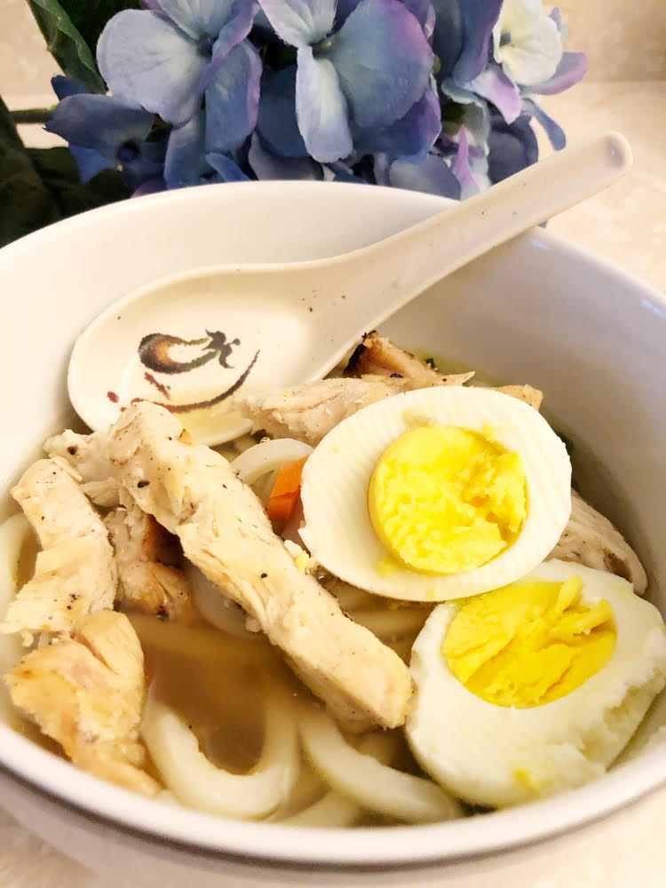 I love this simple, yet flavorful chicken udon soup recipe