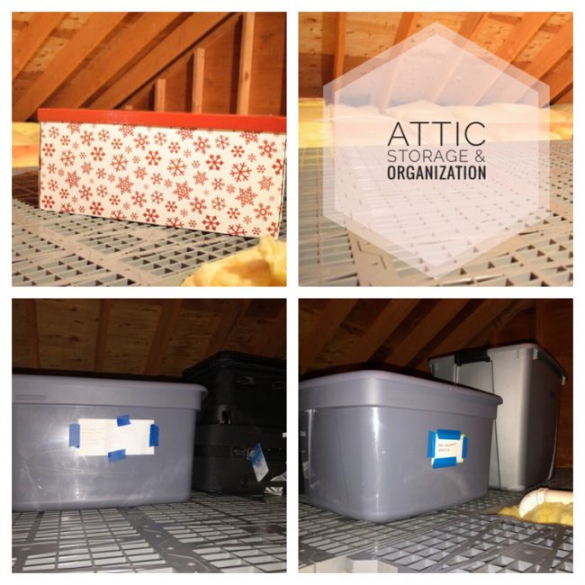 how to organize an attic