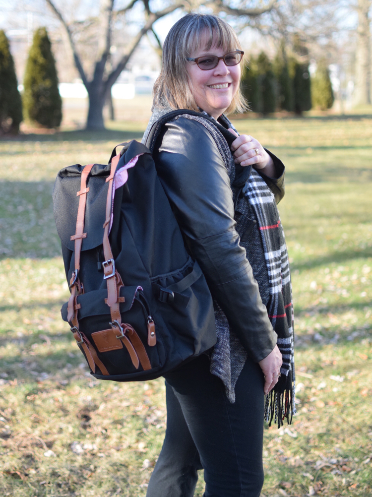 The new Granite 25 backpack by American Shield is roomy and durable and fits in with any wardrobe