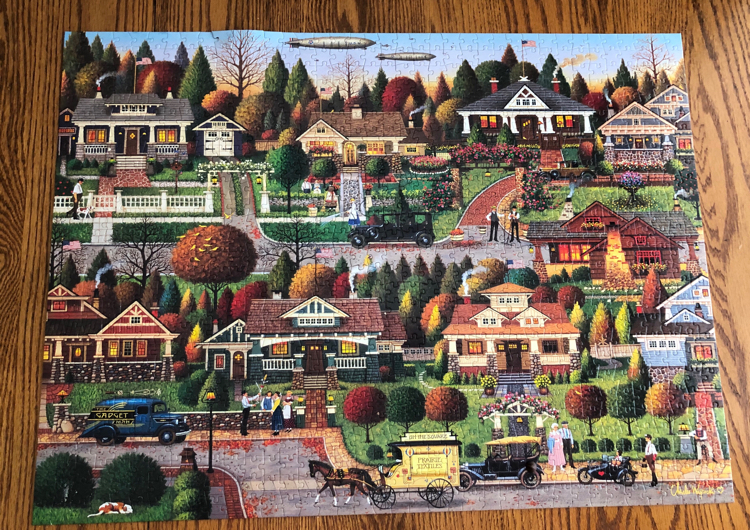 A Day in Bungalowville jigsaw puzzle by Charles Wysocki