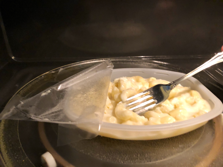 LEAN CUISINE® Vermont White Cheddar Mac & Cheese is easy to prepare in the microwave and includes organic ingredients