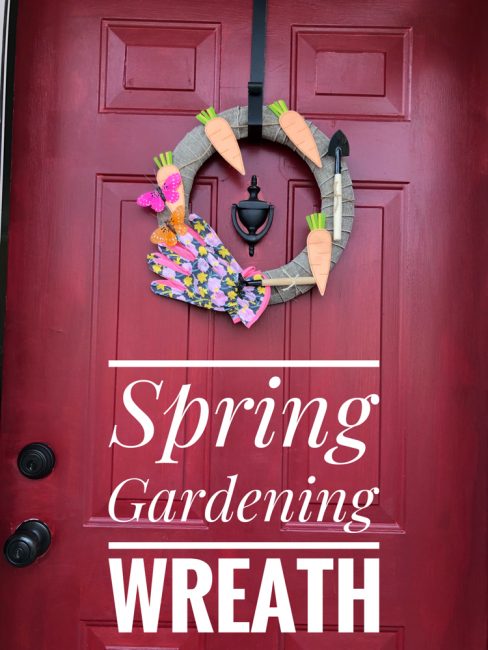 A simple and beautiful DIY spring gardening wreath