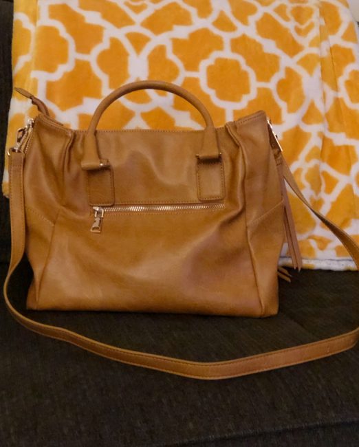Mustard yellow, zippered top purse from Stitch Fix