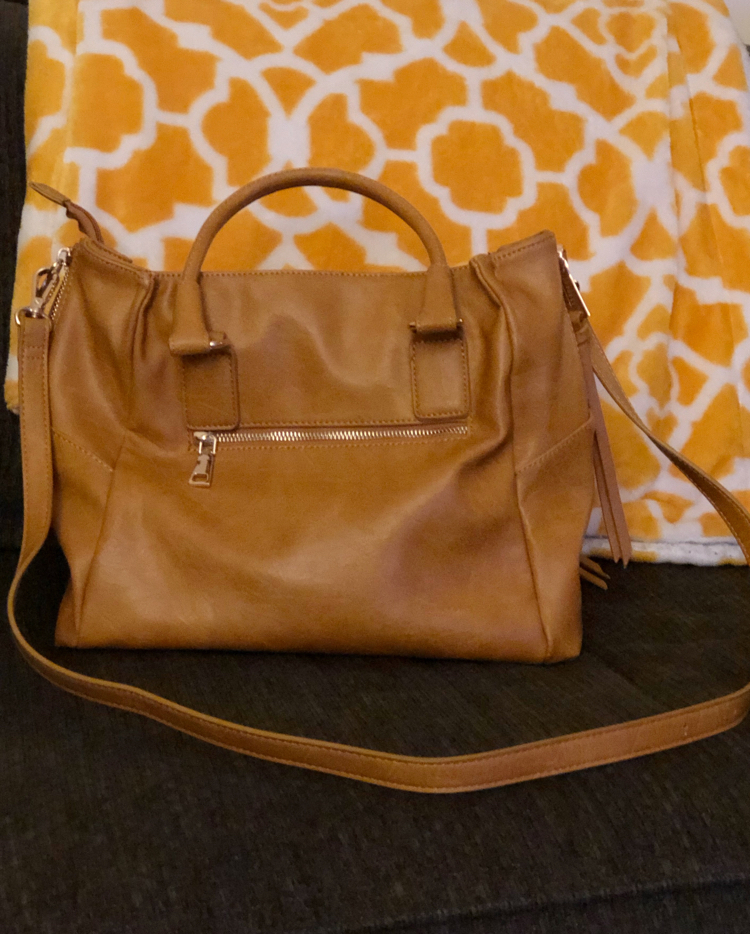 Mustard yellow, zippered top purse from Stitch Fix