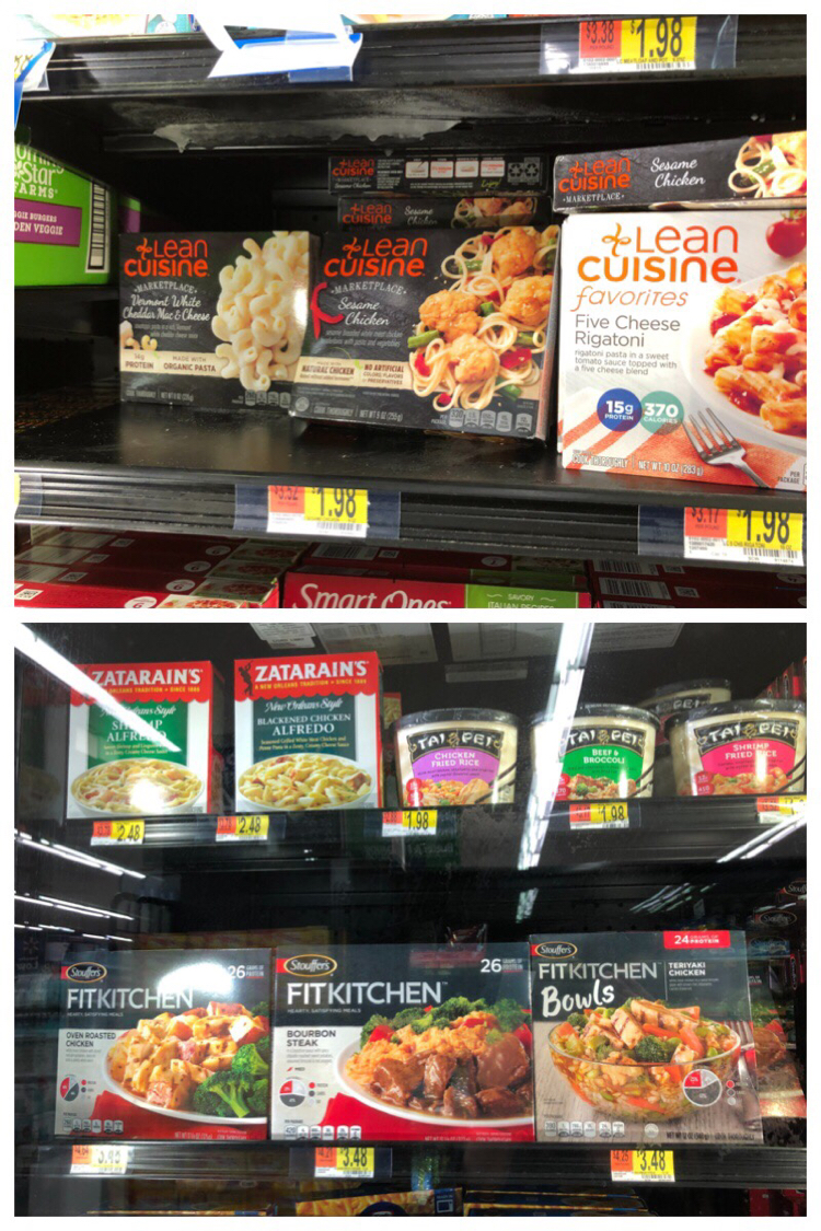 LEAN CUISINE® and STOUFFER’S® FIT KITCHEN® can be found easily in the frozen food section at Walmart