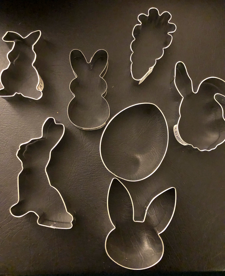 I love these adorable Ann Clark tin-plated steel Easter cookie cutters