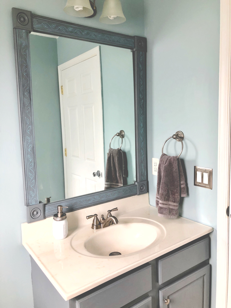 How to Make an Easy DIY Bathroom Mirror Frame