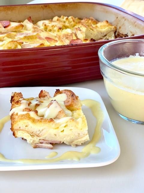 I love this easy and delicious eggs Benedict casserole recipe!