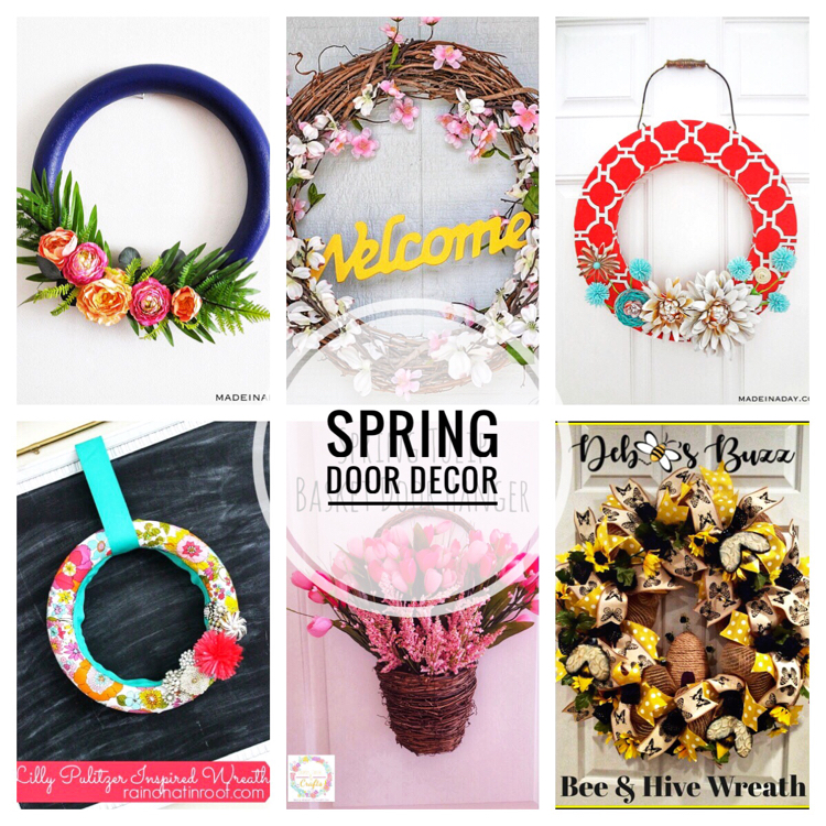 I love these beautiful DIY wreath and door ideas for spring!