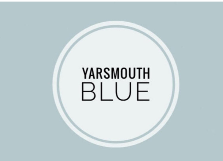 Yarsmouth Blue by Benjamin Moore. This is my choice for my home's upstairs bathroom.