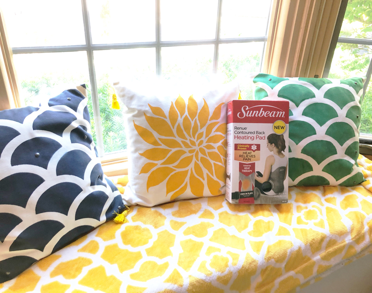The new Sunbeam® Renue® Heating Pad is great for relaxing sore, tired back muscles