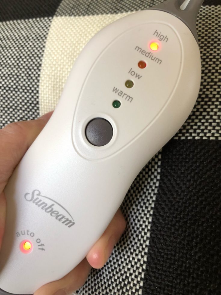 Pain Relief with Sunbeam Renue Contoured Back Heating Pad