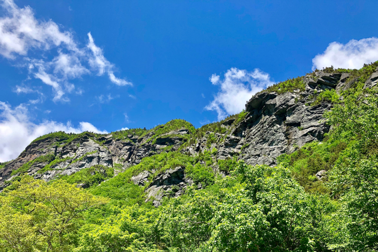 A view of Mount Mansfield in Stowe, Vermont