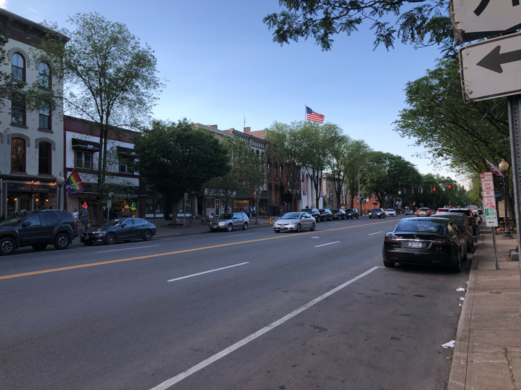 downtown Saratoga Springs, NY