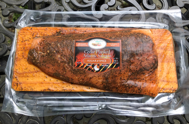 Sugar and spice planked salmon from Cedar Bay Grilling Company