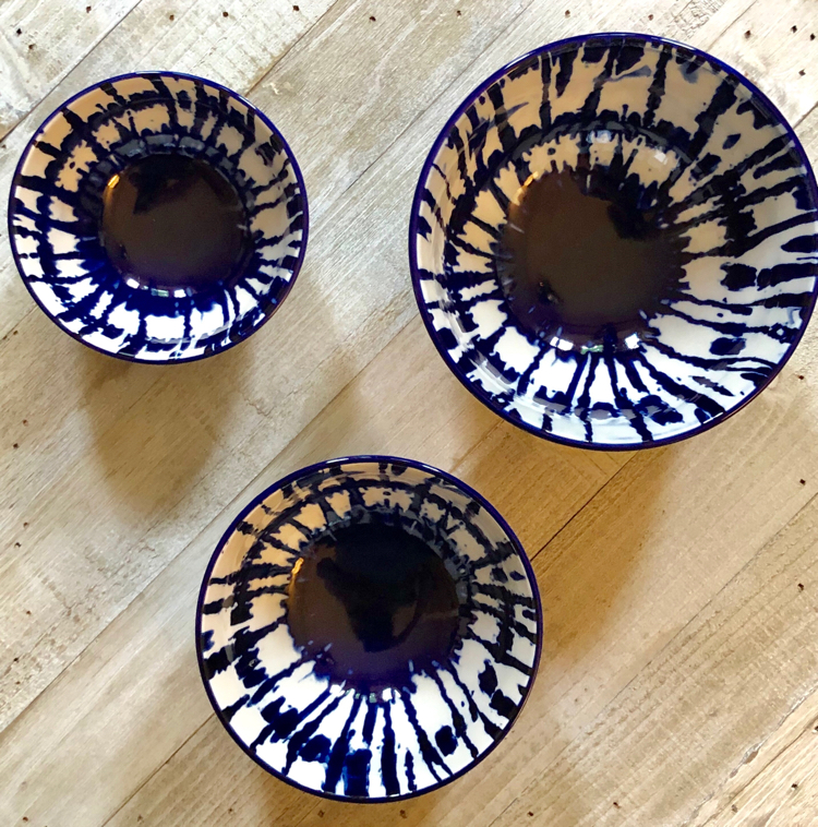 West Elm tie dyed bowls from the summer FabFitFun box