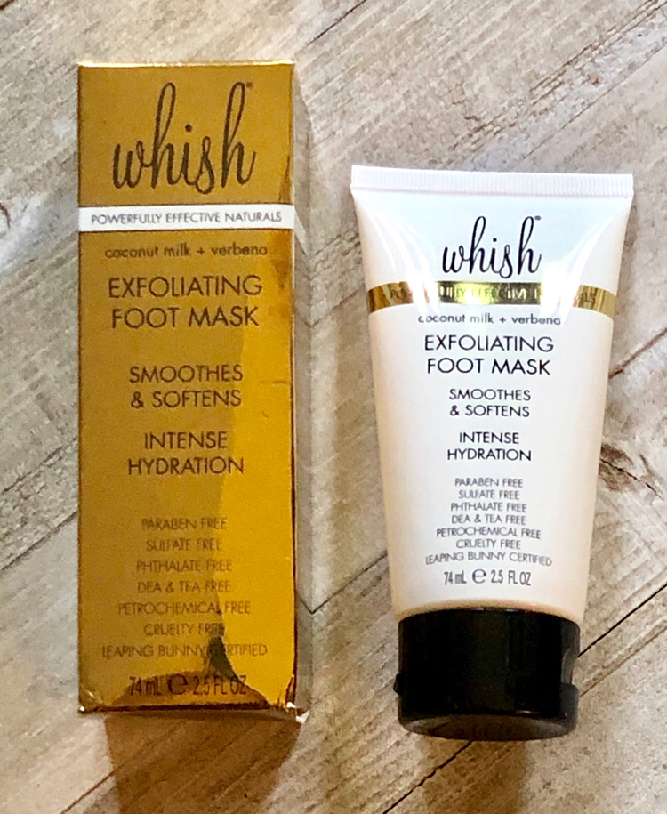 Whish exfoliating foot mask in the summer FabFitFun box