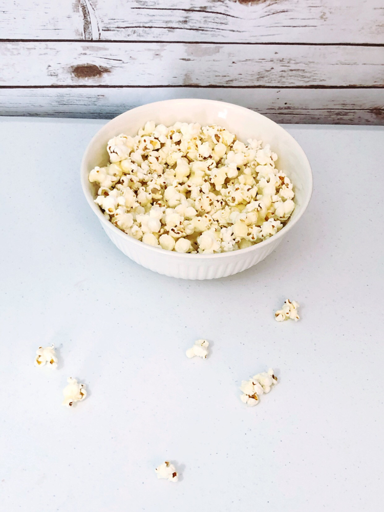 Super  easy recipe for sweet and salty kettle corn.  Kettle popcorn is coated for sugar, salt and butter for an super yummy trea