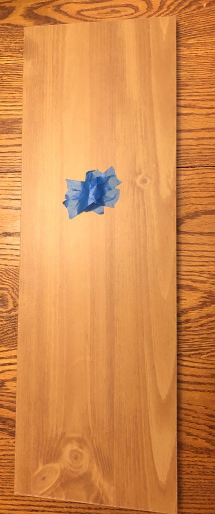 wood board on a kitchen table