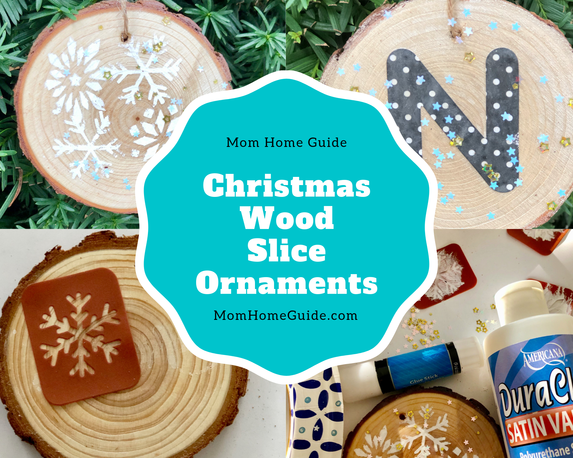 This easy to follow tutorial will show you how to make your own DIY wood slice ornaments for Christmas or the holidays.