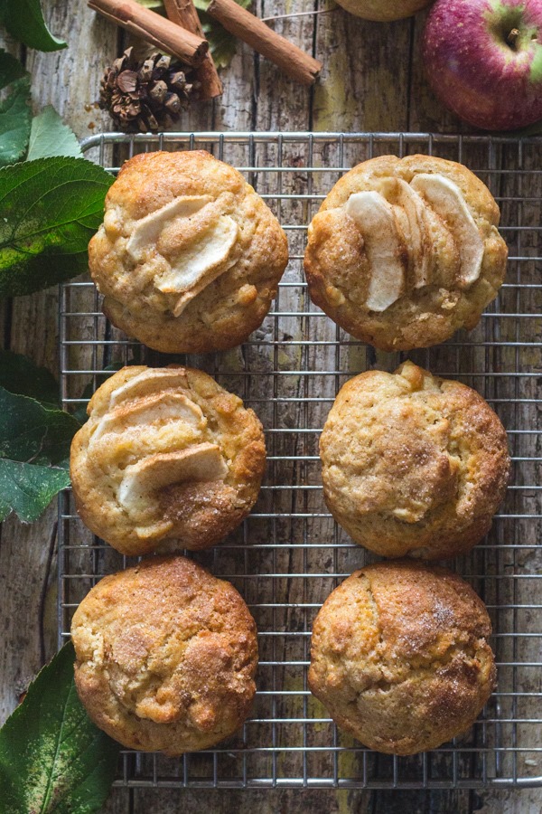 Delicious cinnamon apple muffins by An Italian in My Kitchen