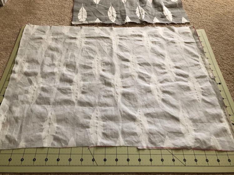 Cutting fabric for a chair cushion cover