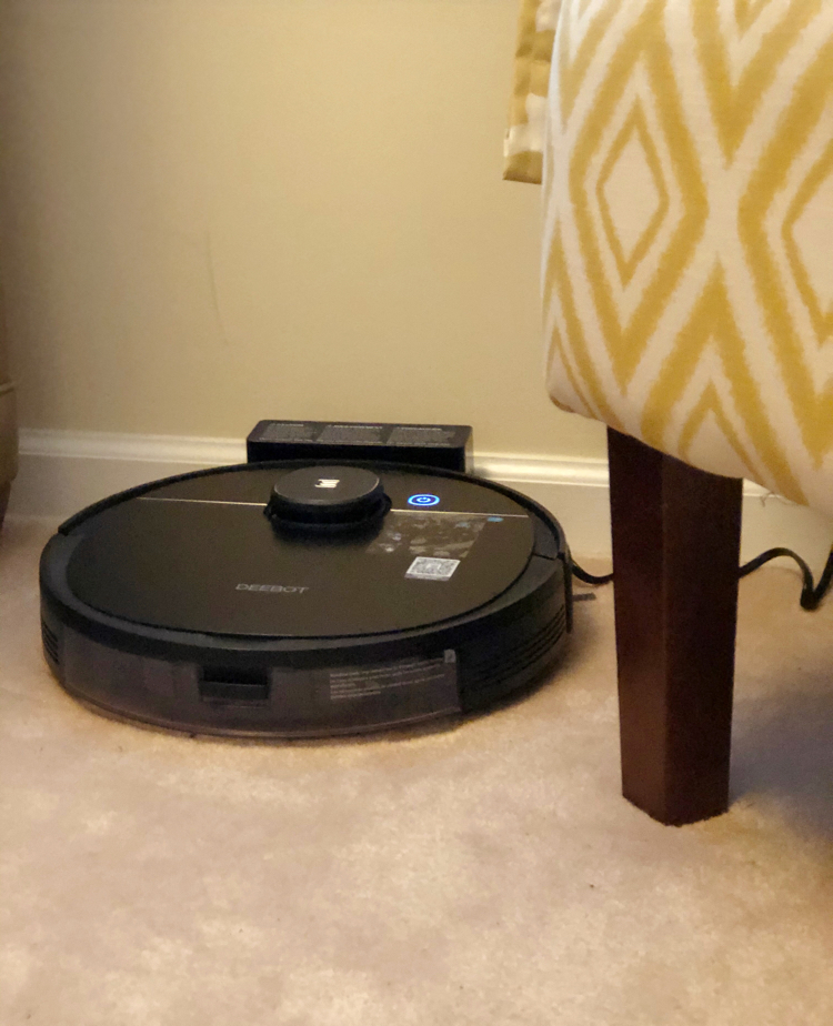 The Ecovacs Deebot Ozmo 950 has its own port where it can charge between cleanings.