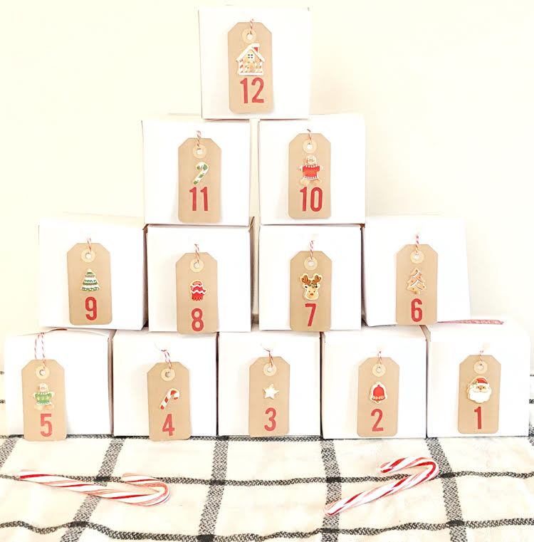 fill your own 12 days of christmas box