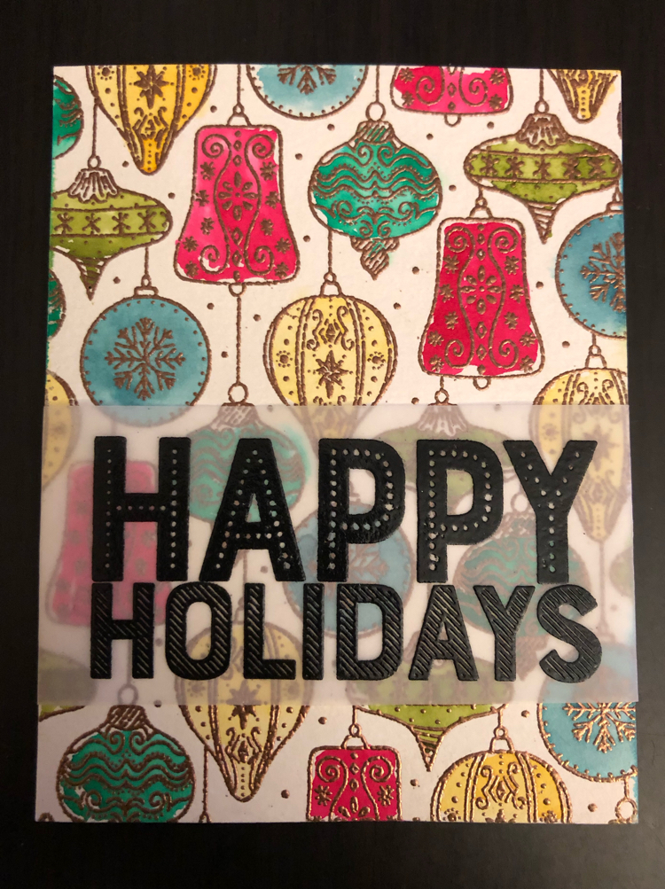 a beautiful handmade holiday card