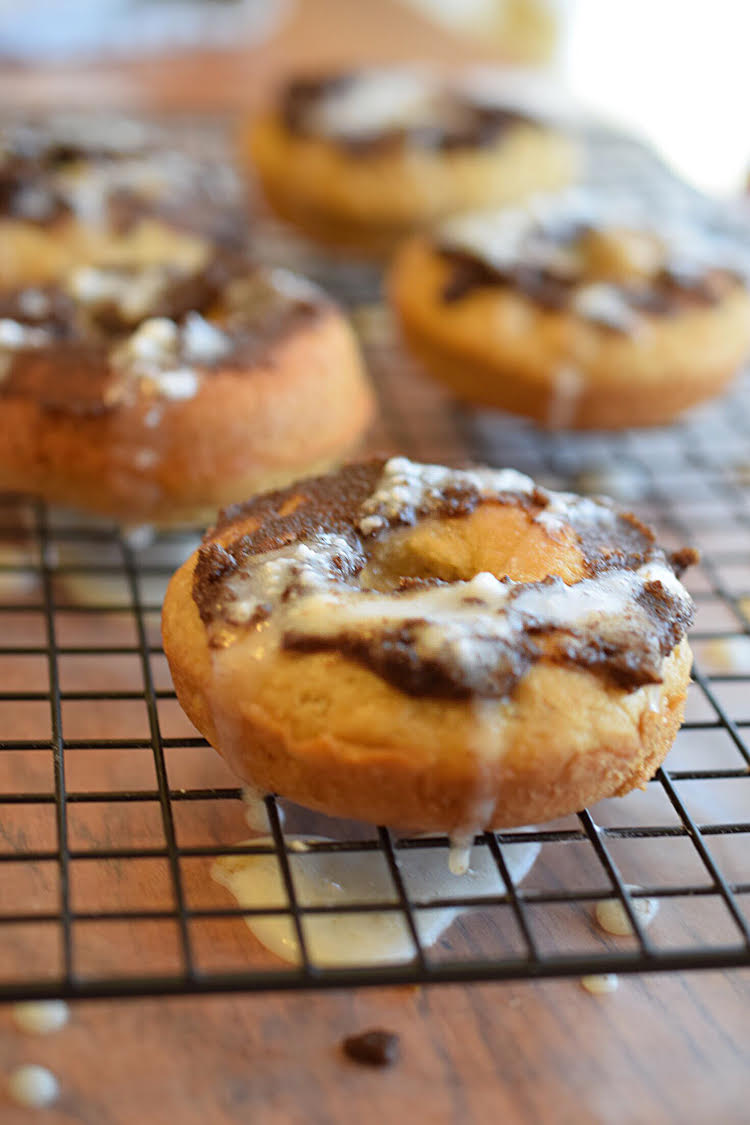 This quick and easy recipe for cinnamon roll donuts is great for Christmas morning