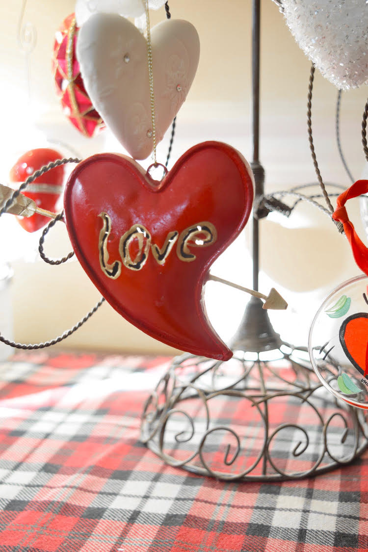 Red heart ornament