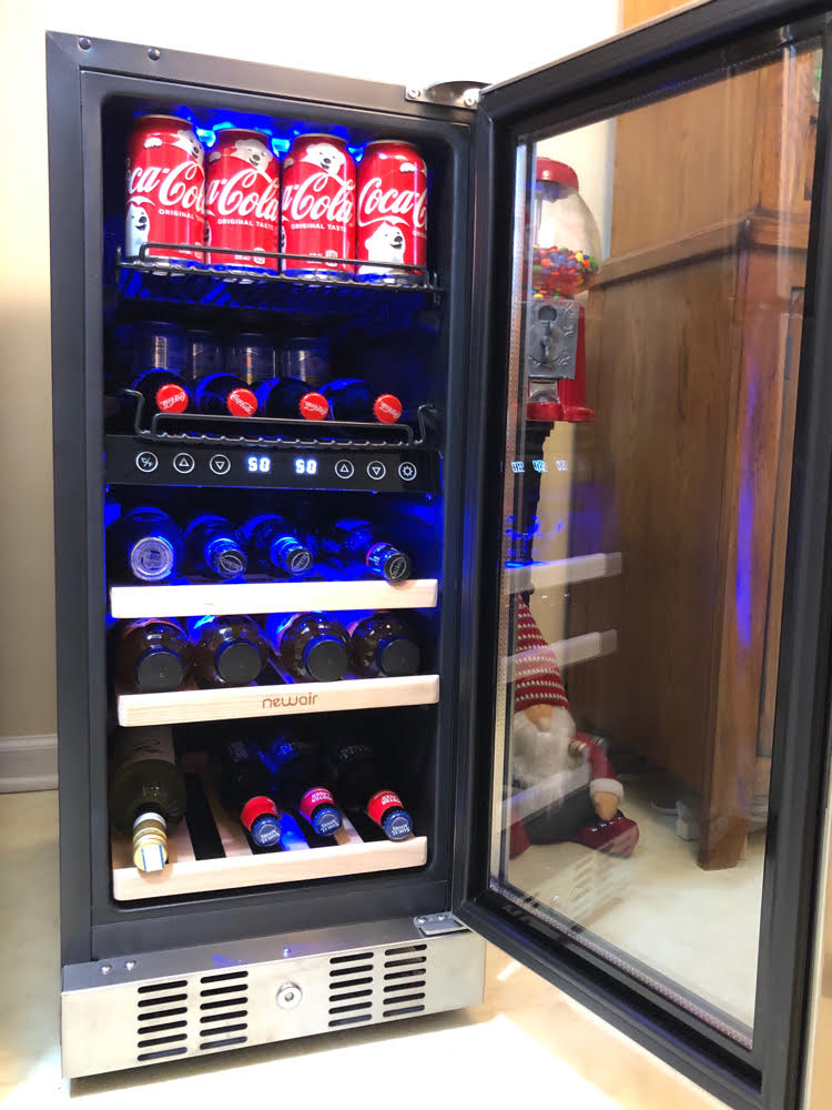 Newair Premium 15 Built-in 9 Bottle & 48 Can Wine & Beverage Cooler