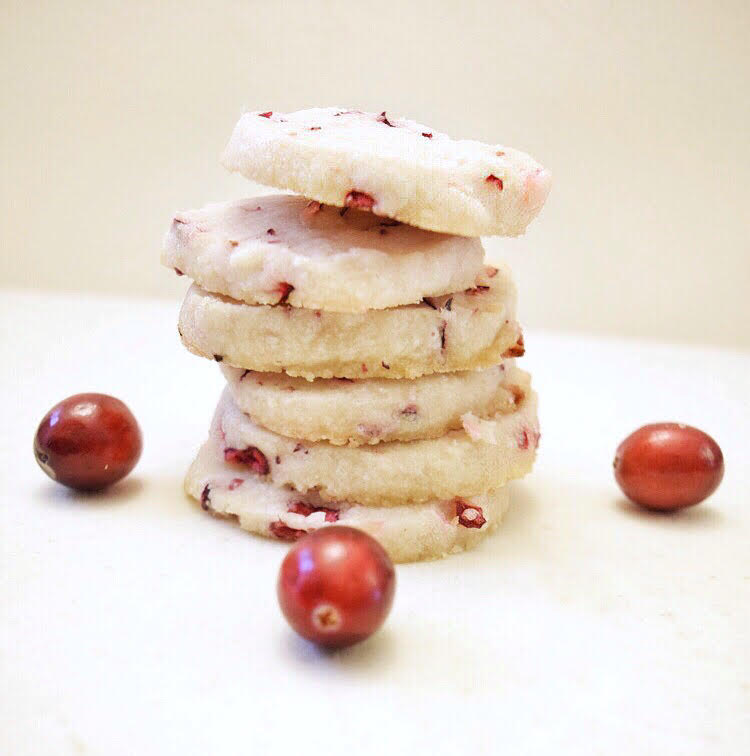 This recipe for cranberry lemon shortbread cookies is easy and so delicious!