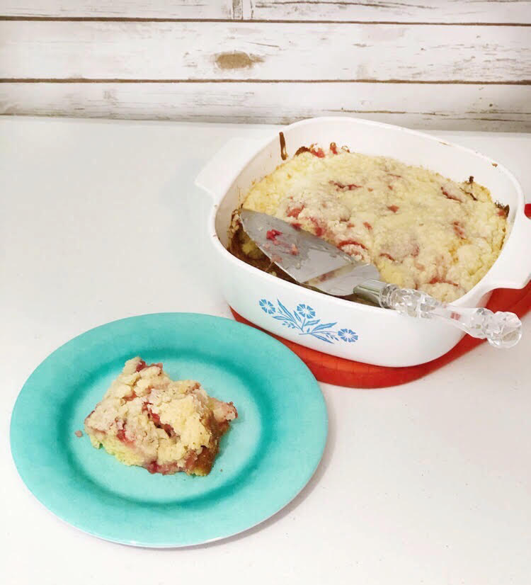 I love this easy strawberry coffee cake recipe! (Made with fresh strawberries!)