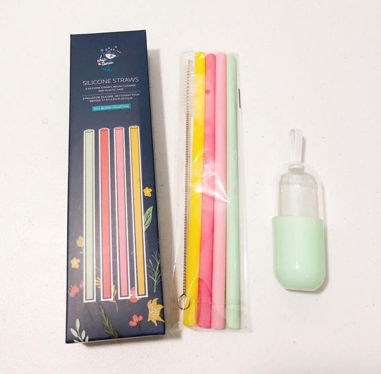 These eco-friendly silicone straws from my spring FabFitFun box come with their own carrying case.