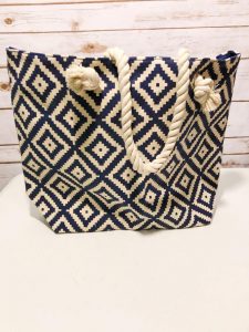 Summer and rose navy diamond tote deals