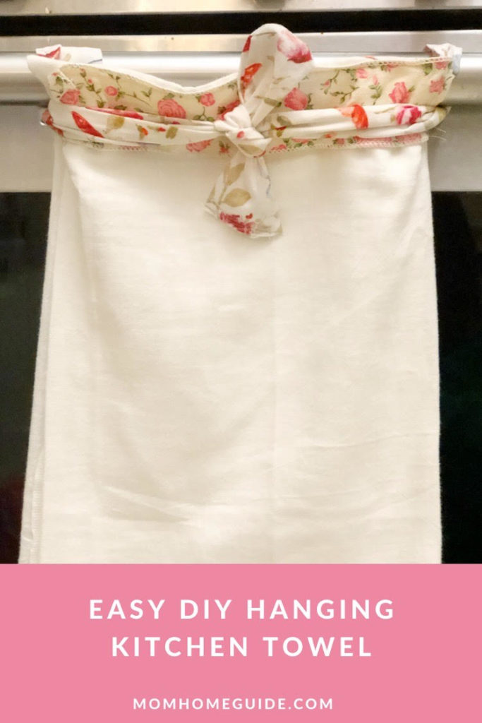 DIY hanging kitchen towel