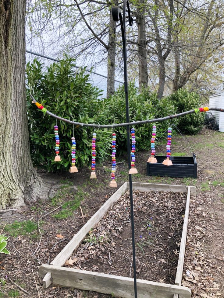 DIY Flower Pot Beaded Wind Chimes
