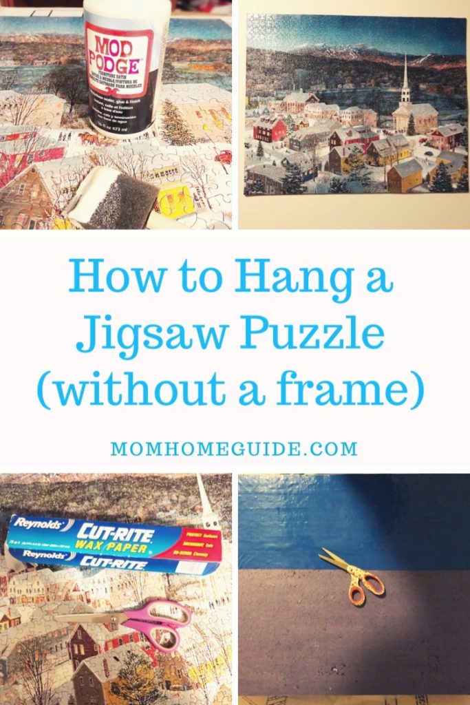 How to Glue a Puzzle Together & Hang Without a Frame