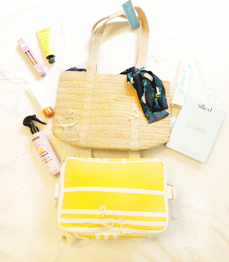 The summer FabFitFun box has a lot of useful items for the summer, like a straw tote, cooler bag, organic sunscreen, coconut verbena hand cream, foot cream, and blowout spray.