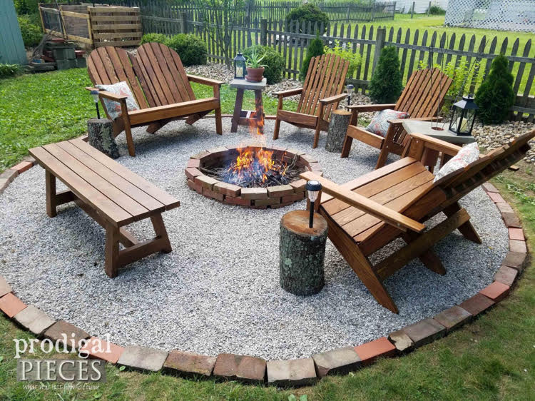 Our New DIY Backyard Fire Pit Area & Fun Family Nights - momhomeguide.com